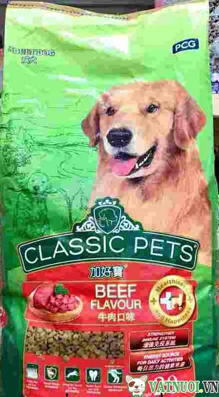 thức ăn cho chó bao 20kg classic pets